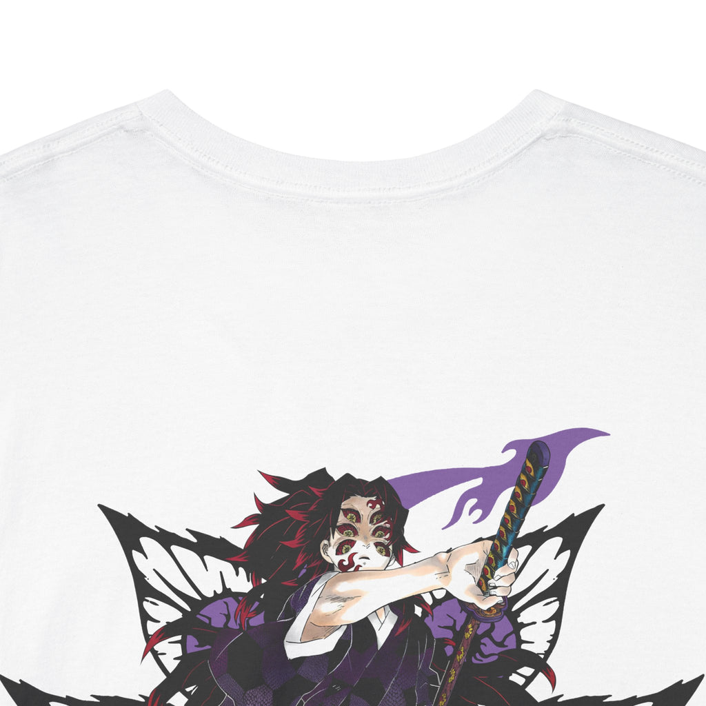 Anime Demon Slayer T‑Shirt — Obanai & Serpent Mask Graphic Tee (Back Print)