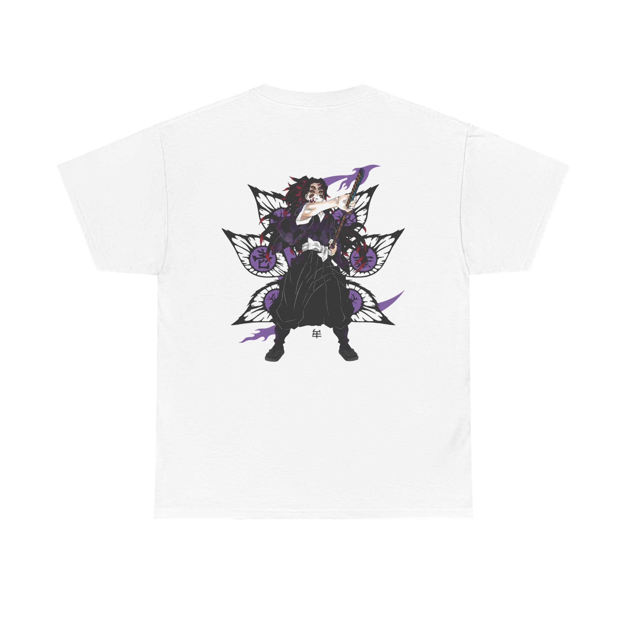 Anime Demon Slayer T‑Shirt — Obanai & Serpent Mask Graphic Tee (Back Print)