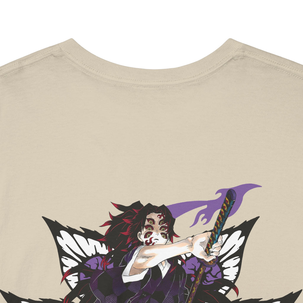 Anime Demon Slayer T‑Shirt — Obanai & Serpent Mask Graphic Tee (Back Print)