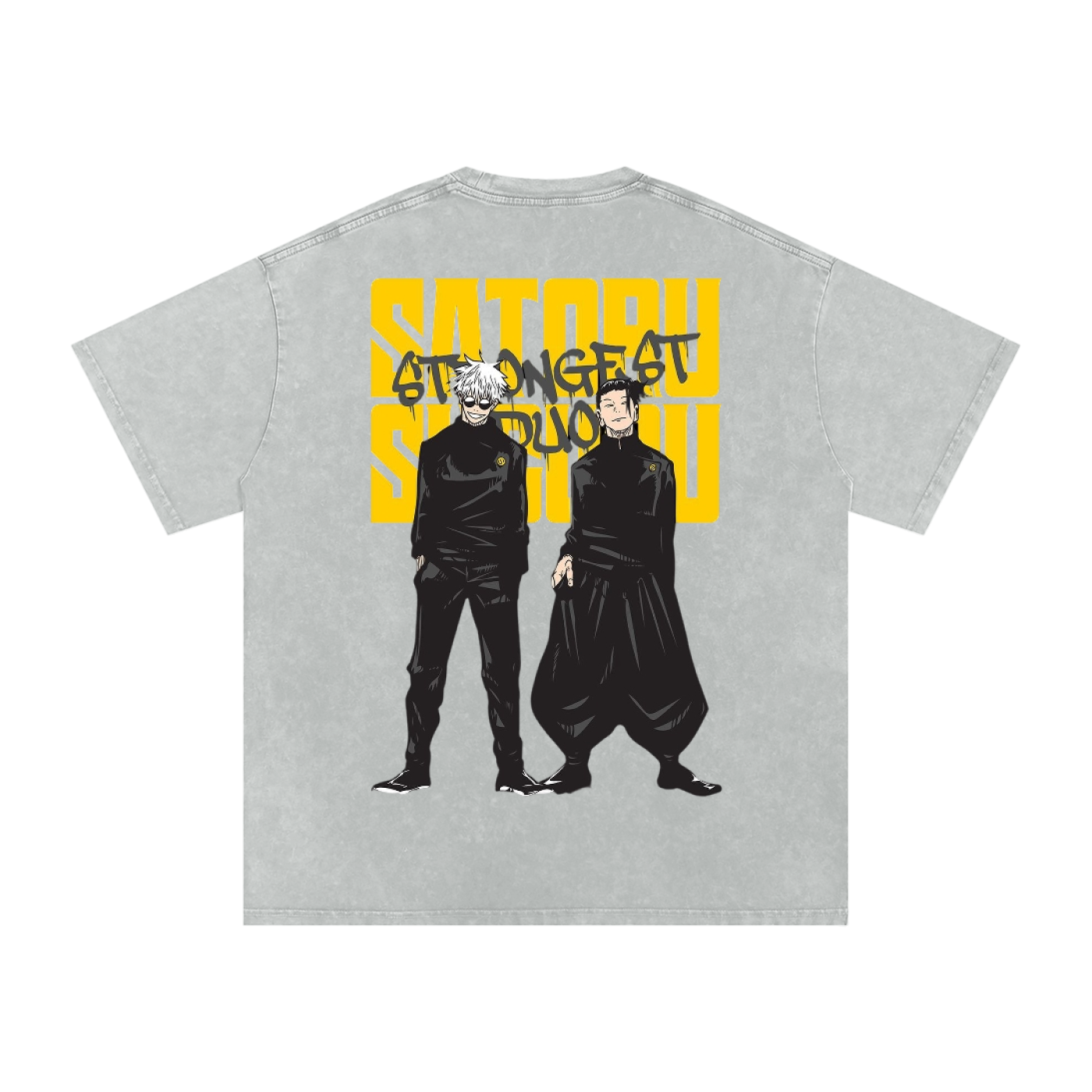 Snow Washed Oversized Cotton T-Shirt