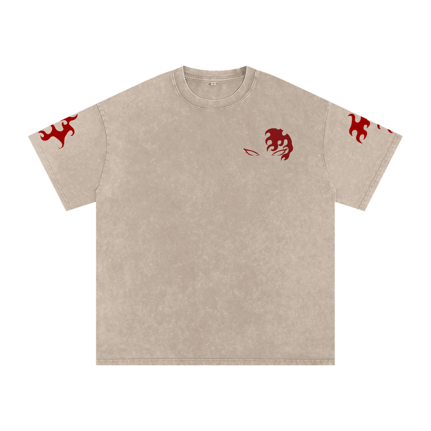 Snow Washed Oversized Cotton T-Shirt