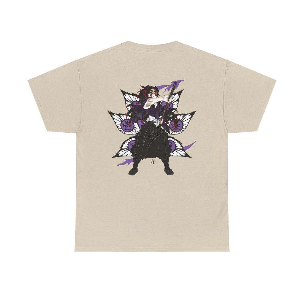 Anime Demon Slayer T‑Shirt — Obanai & Serpent Mask Graphic Tee (Back Print)