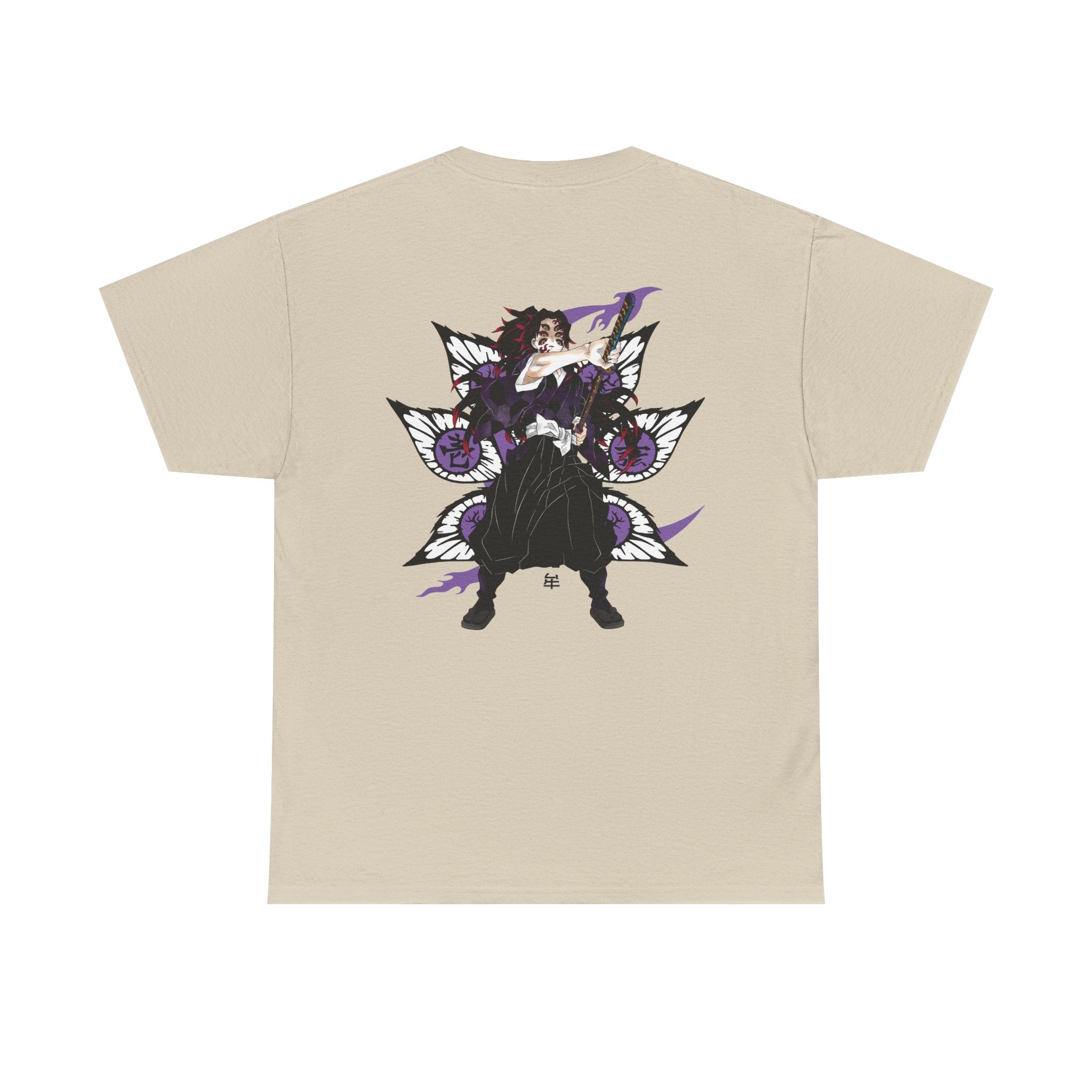 Anime Demon Slayer T‑Shirt — Obanai & Serpent Mask Graphic Tee (Back Print)