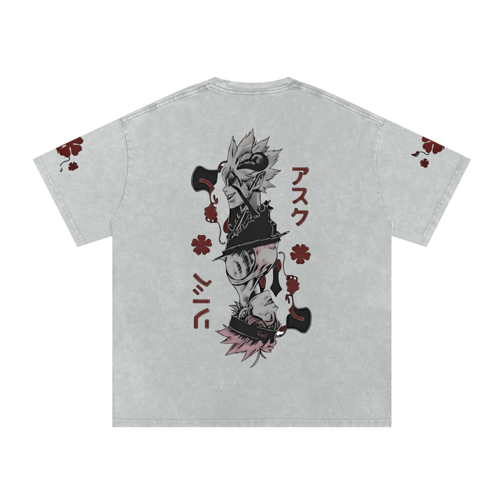 Snow Washed Oversized Cotton T-Shirt