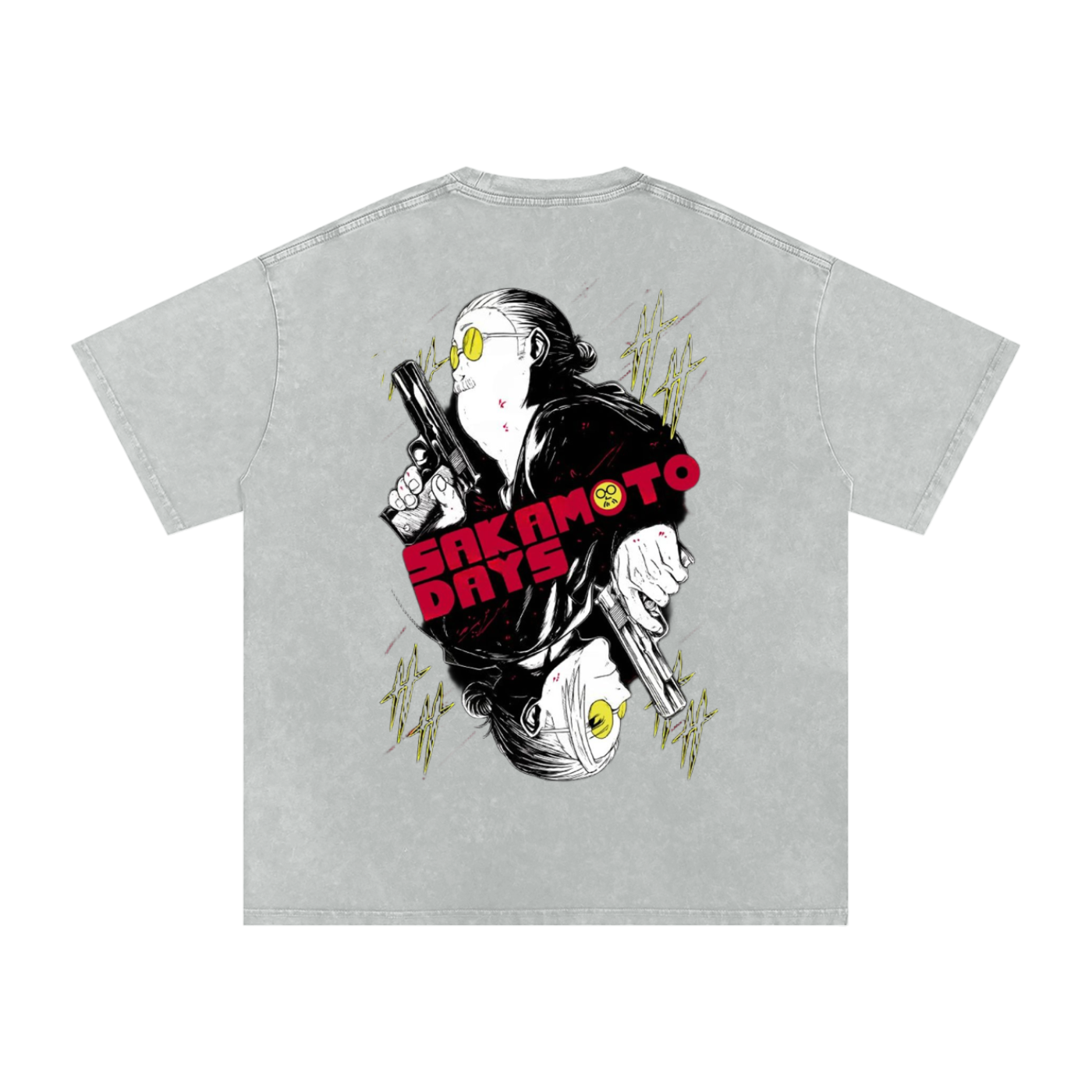 Snow Washed Oversized Cotton T-Shirt