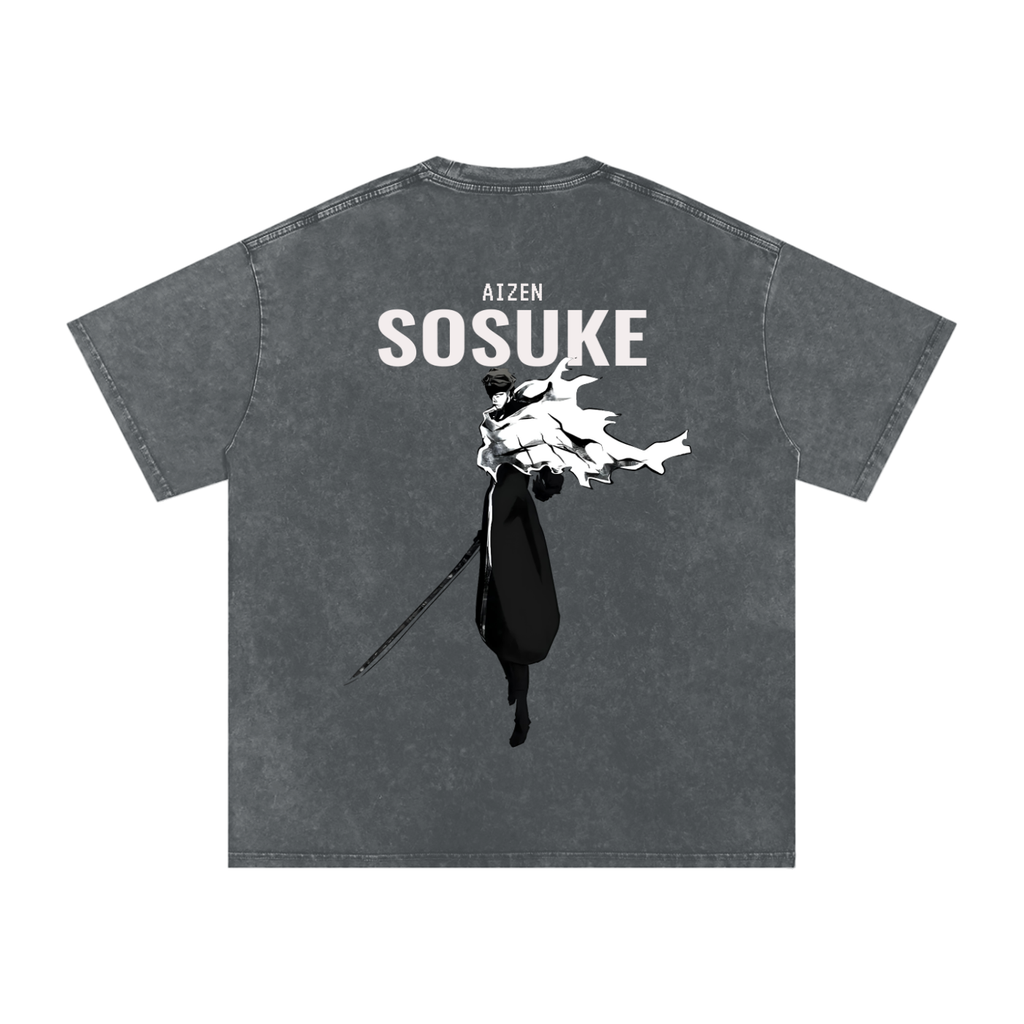 Snow Washed Oversized Cotton T-Shirt